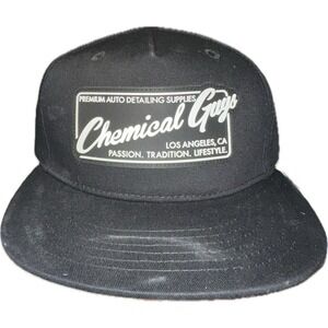 Chemical Guys Premium Auto Detailing Supplies Adjustable Snap Back Black Hat/Cap